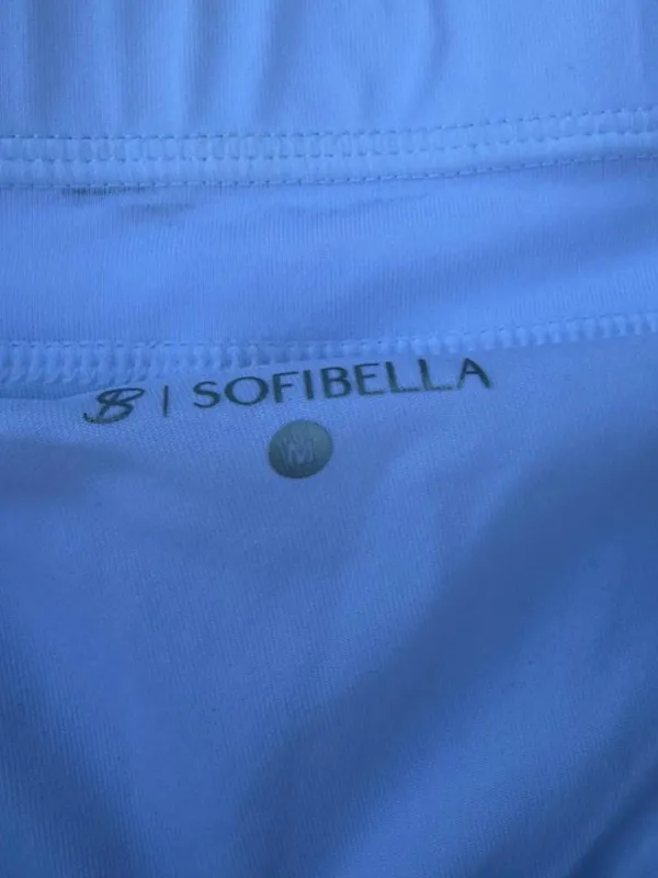 Sofibella Multi-colored sequin print mini tennis skirt with rainbow gradient Sz M #athletic #sporty #picklball - Image 4