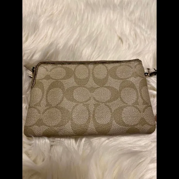 Coach Signature Clutch Wristlet - Elegant Tan - Image 3