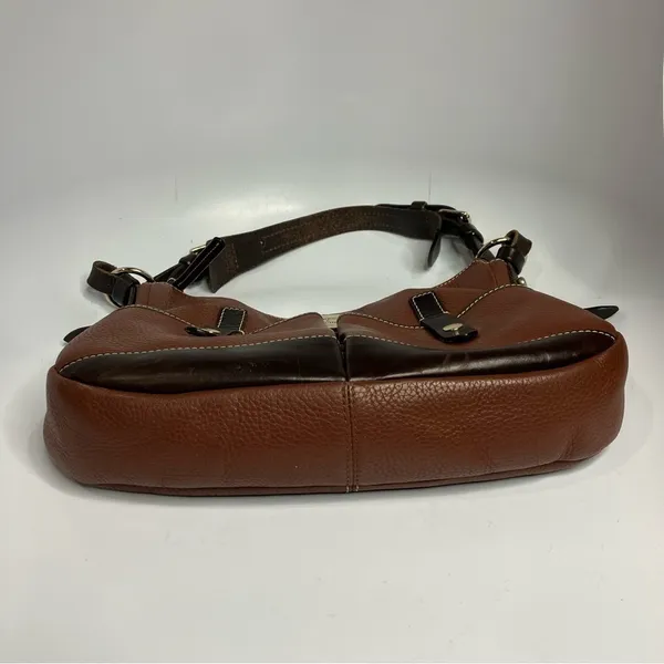 Dooney & Bourke safari brown pebbled leather‎ shoulder bag - Image 9