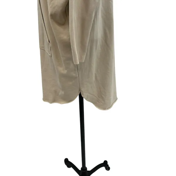 AllSaints Xonda Hoodie Dress Sweatshirt Zip‎ 1/4 Zip Beige Cream Size Small - Image 9
