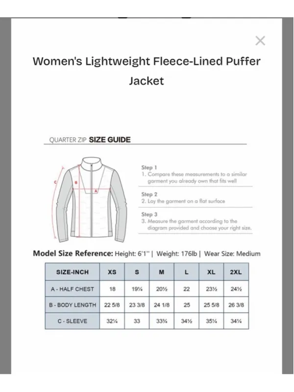 NEW Maelreg Lightweight Performance Windproof Collar Full Zip Puffer Jacket S - Image 3