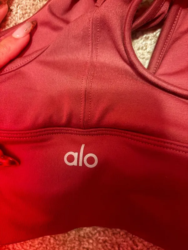 Alo Yoga Sports Bra Dark Purple Small - Image 6