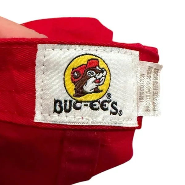 Buc-EE's Strapback Hat Baseball Cap Red Beaver Logo - Image 4