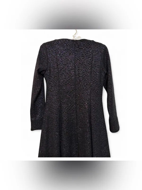 TOUCH Israel Women’s Modest Sparkle Feather Trim Evening Dress Size EU 40 - Image 11