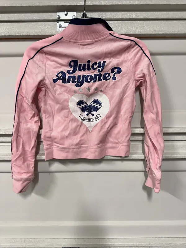 Juicy Couture Women's Cotton Velour Pickleball Jacket Size Small Juicy Anyone - Image 5