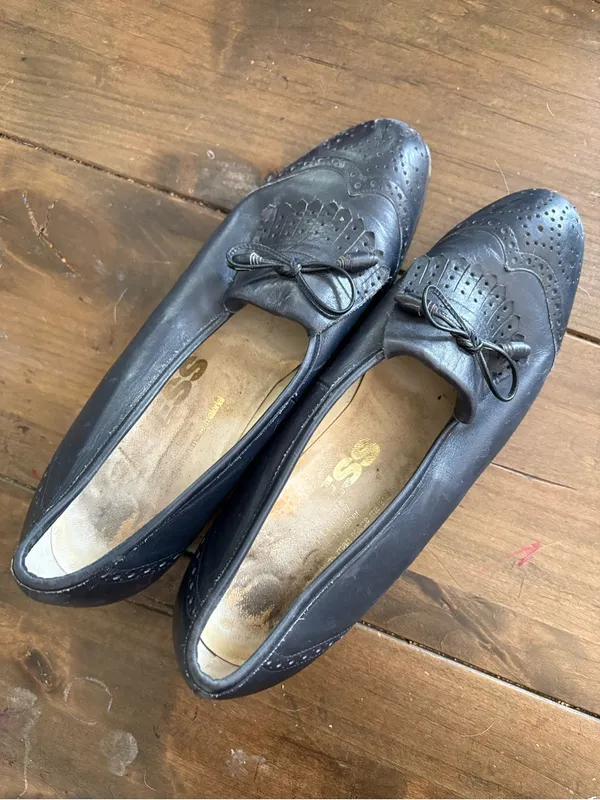 40s style loafer heels Blue Size 8.5 - Image 7