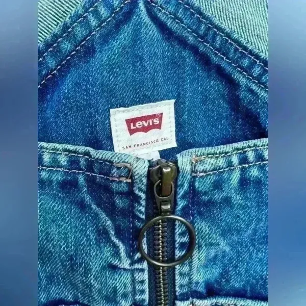 Levi's Levi Strauss & Co Denim Jeans Overalls Tag Label Western‎ Festival Cowboy - Image 5