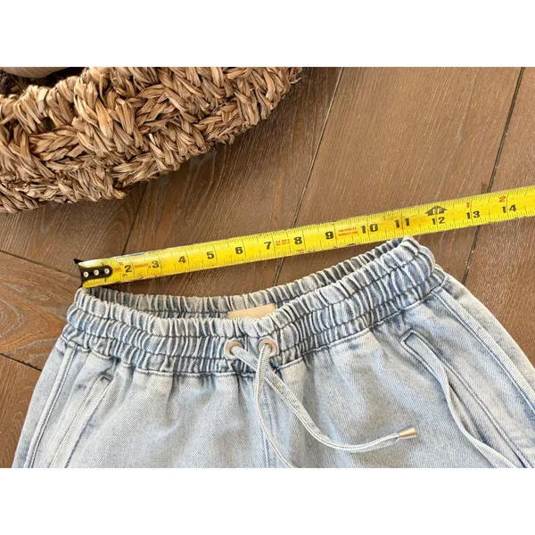 Sézane Kurt Denim Shorts‎ Women Light Blue 36 - Image 7