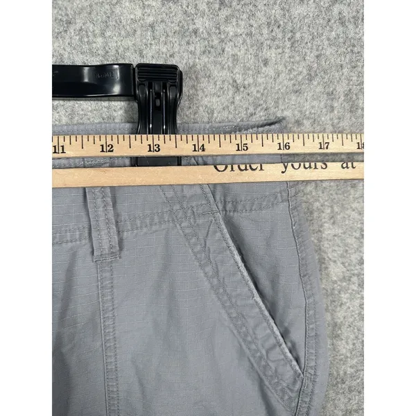 The North Face Capri Pants Womens Size 10 Gray Cargo Hiking Cotton Pockets‎ - Image 9