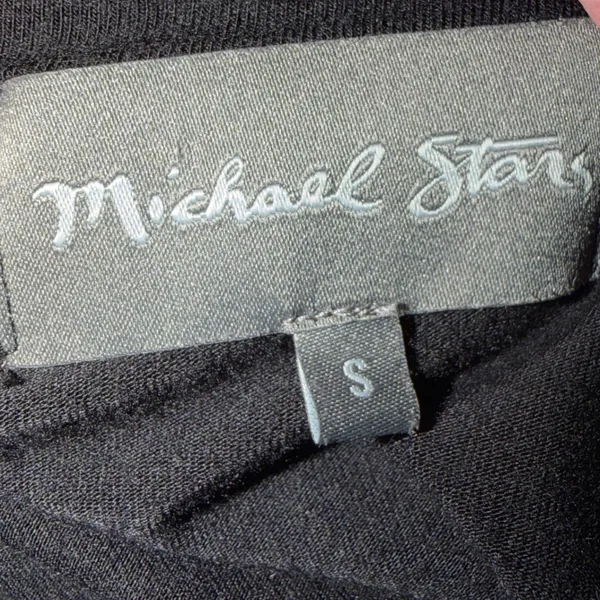 Michael Stars Black Short Sleeve Elastic Waist Tapered Jumpsuit‎ Small - Image 4