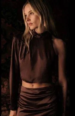 ZARA Brown Half Sleeve Shirt - Image 2