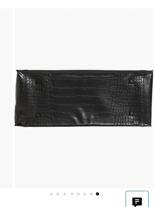 NWT‎ Beis Black Croc-Embossed Tote Bag - Image 8