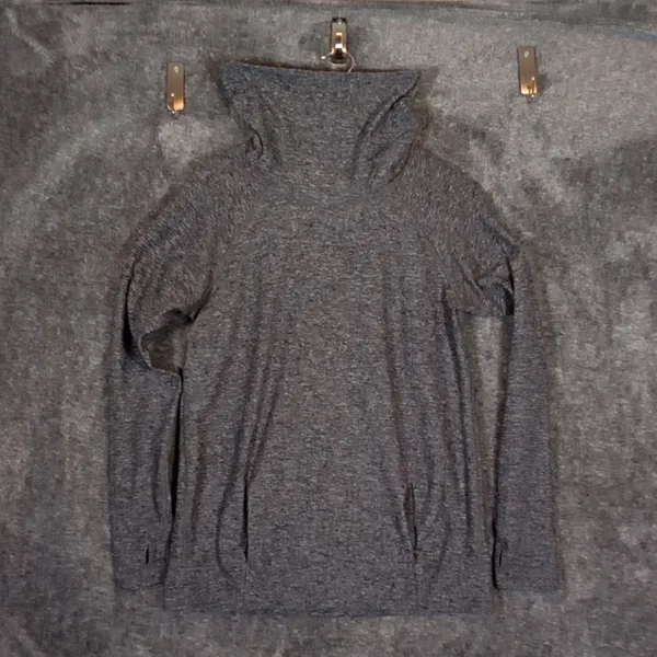 Lululemon Warm Your Core Long Sleeve Womens Heather Gray Mock Neck - Image 5