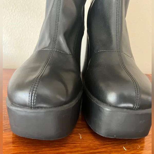 ALDO Maritza Black Platform Knee High Boots Bratz 10 - Image 6