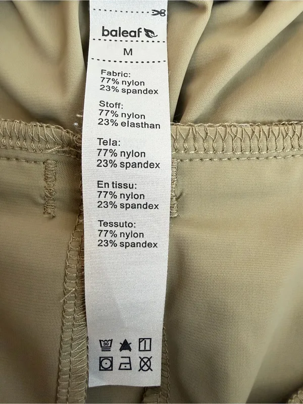 Baleaf UPF 50+ High-Rise 4 Pocket Pants Khaki Joggers Size Medium - Image 10