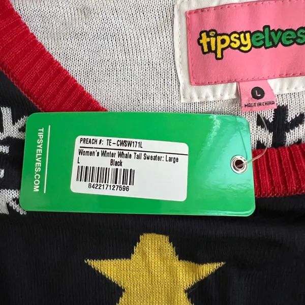 Tipsy Elves Red and White Sweater - Image 5