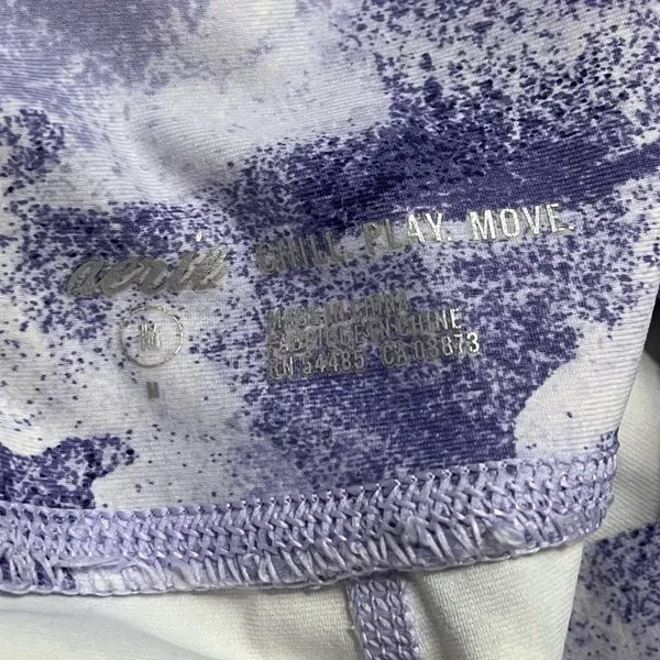 Aerie • Purple White Abstract Chill Play Move Leggings - Image 4
