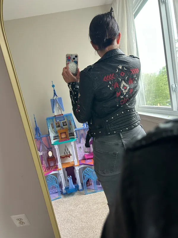 Vigoss faux leather jacket. XS - Image 14