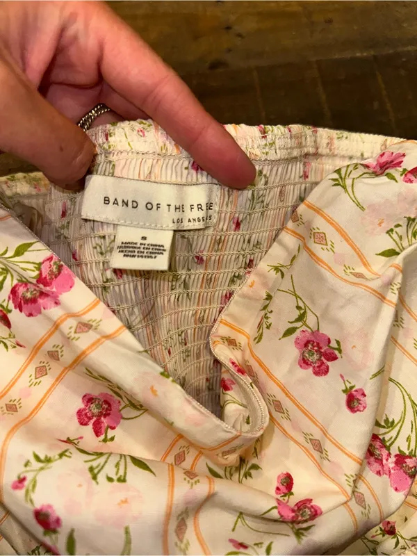 NWOT Band of the Free Shabby Chic Floral Pattern Tube Top $58 MSRP - Image 5