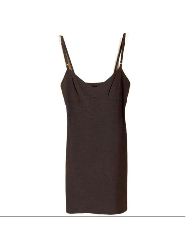 BCBG Gray Sleeveless Dress BCBG grey spaghetti strap dress adjustable straps S - Image 2