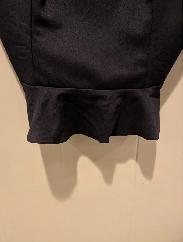 Frankly Black Peplum Top Size XXL - Image 5