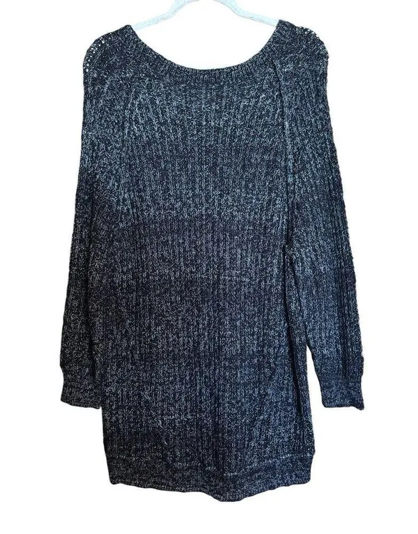 Free People Tunic Sweater Womens Large Multicolor Chunky Pullover Sweatshirt - Image 6