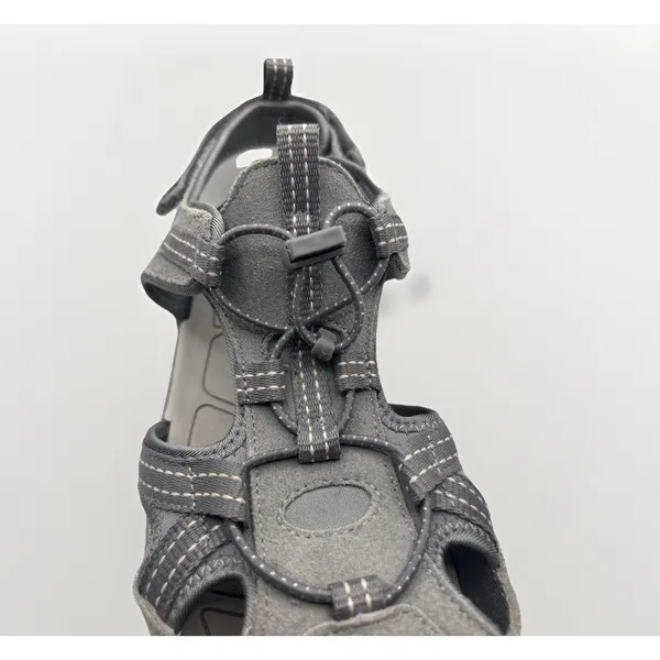 Lands End Sandals Size‎ 10B Closed Toe Gray Suede #517109 Hiking Gorpcore Sporty - Image 7