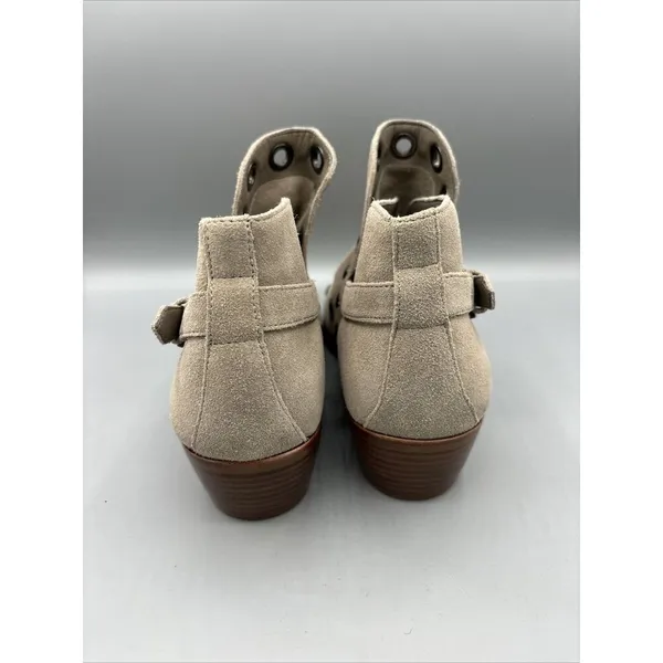 Sam Edelman Beige Suede Pedra Grommet‎ Women’s Ankle Boots Size 8.5 - Image 3
