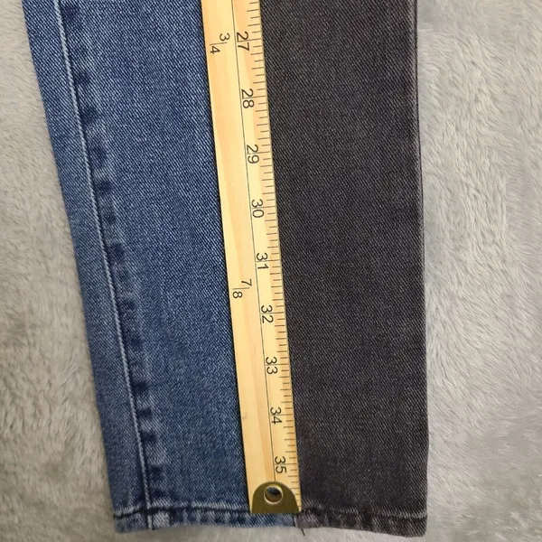 Pacsun Size 26 Jeans‎ Ultra High Rise Slim Pannels Blue Gray Button … - Image 3