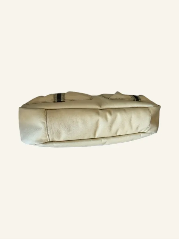 Gucci Sherry Line Beige Tan Canvas Crossbody Shoulder Bag Adjustable Strap - Image 8