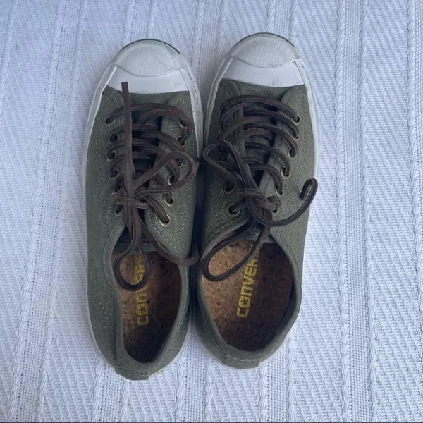 Converse Jack Purcell Unisex Mens 4 Women 5.5‎ JP Signature Ox Shoes Olive Green - Image 5