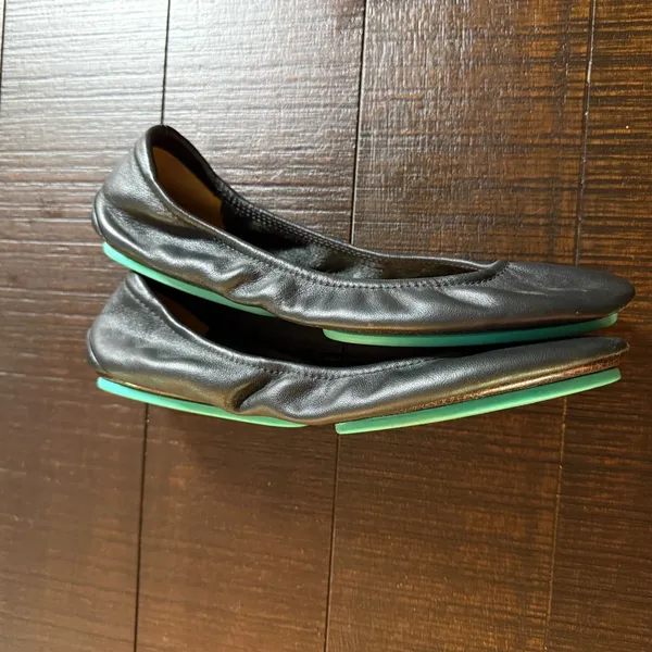 Tieks Ballet Flats Women 9 Matte Black Italian Leather Foldable Classic Office - Image 11