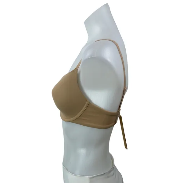 NEW SKIMS Women's Beige Seamless Adjustable Straps Underwire T-shirt Bra Sz 32D - Image 2