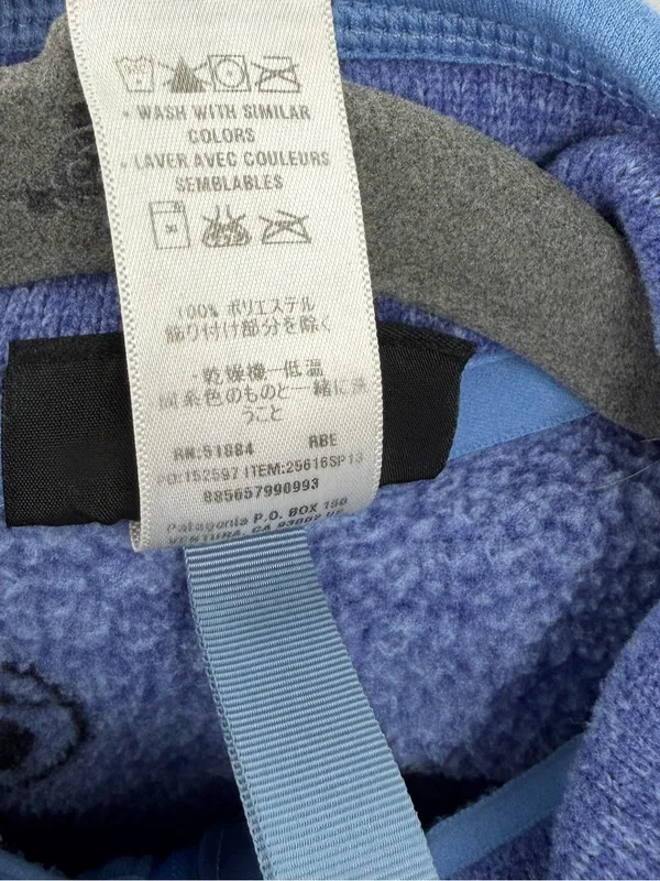 Patagonia Better Sweater 1/4 Zip Fleece Women M Hawthorne Blue 25616 - Image 8