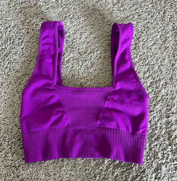 Free People Good Karma Bra Square Neck M/L - Image 2