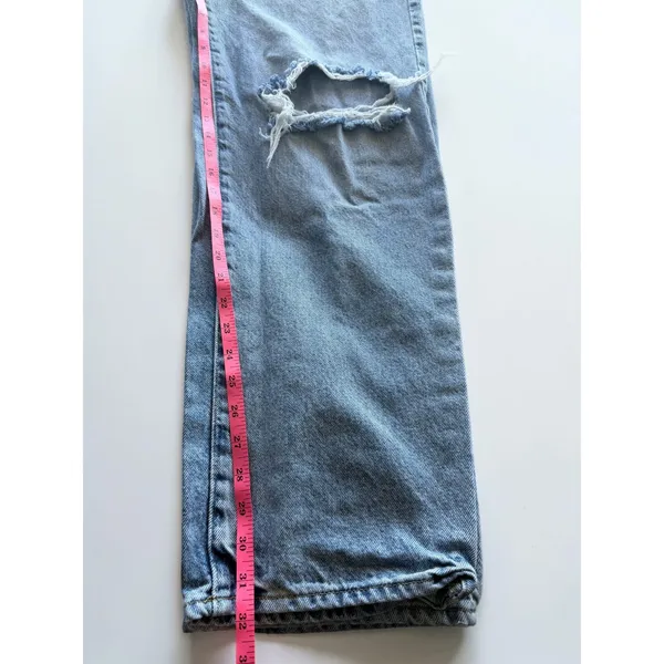 Universal Thread 90s Baggy Distressed Jeans Womens 8/29R Blue High Rise - Image 5