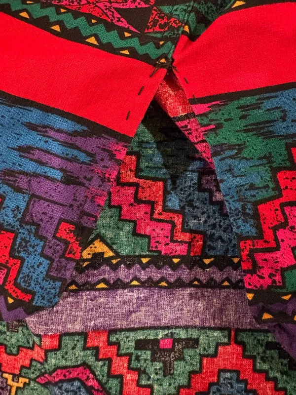 Wrangler vintage Southwestern print women’s button-up shirt sz S pink purple - Image 4