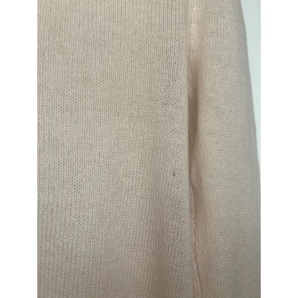 VKOO Cashmere Sheer Turtleneck Sweater 90s Minimalist M - Image 7