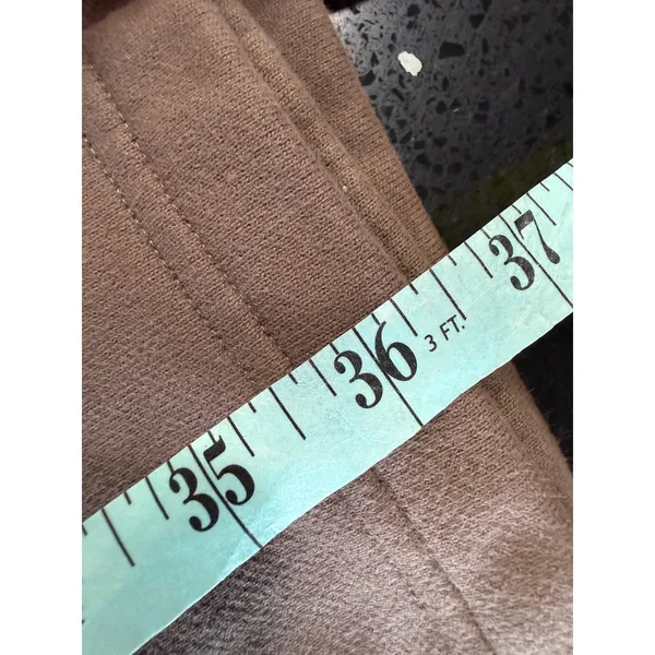 Aritzia Tna Sweatfleece Mega Fit Brown Wide Leg Sweatpants Womens Large 116292‎ - Image 9