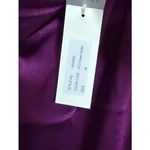 Gold Hawk Hayley Cowl Neck Dress (Deep Violet) • Medium - Image 7