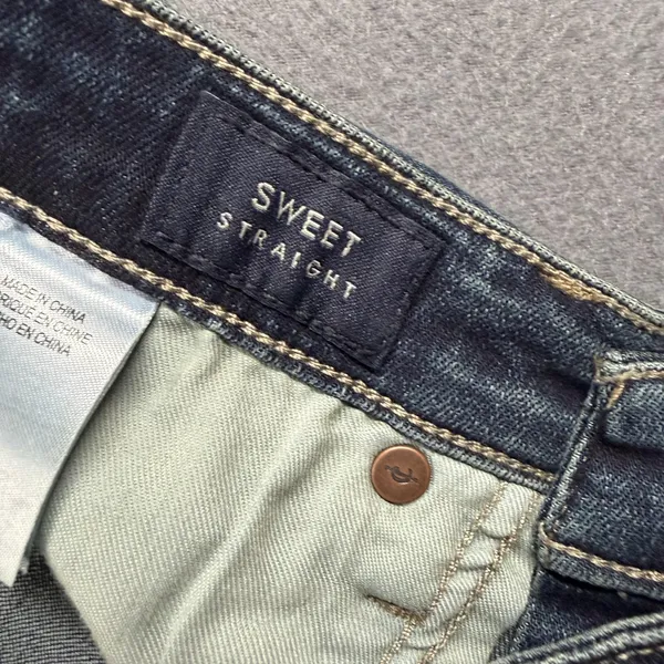 Lucky Brand Sweet Straight Jeans Womens 6/28 Blue Medium Wash Mid Rise Stretch - Image 5