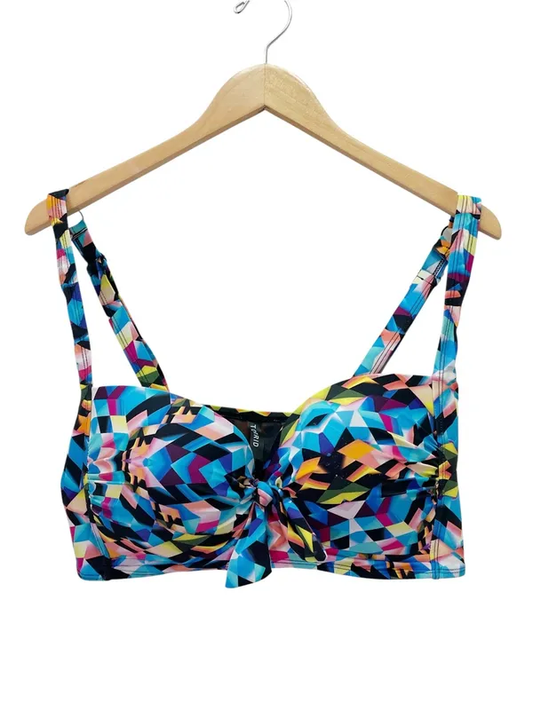 Torrid Bikini Set Size Size 1 (14/16) Multicolor Geometric Underwire High Waist - Image 3