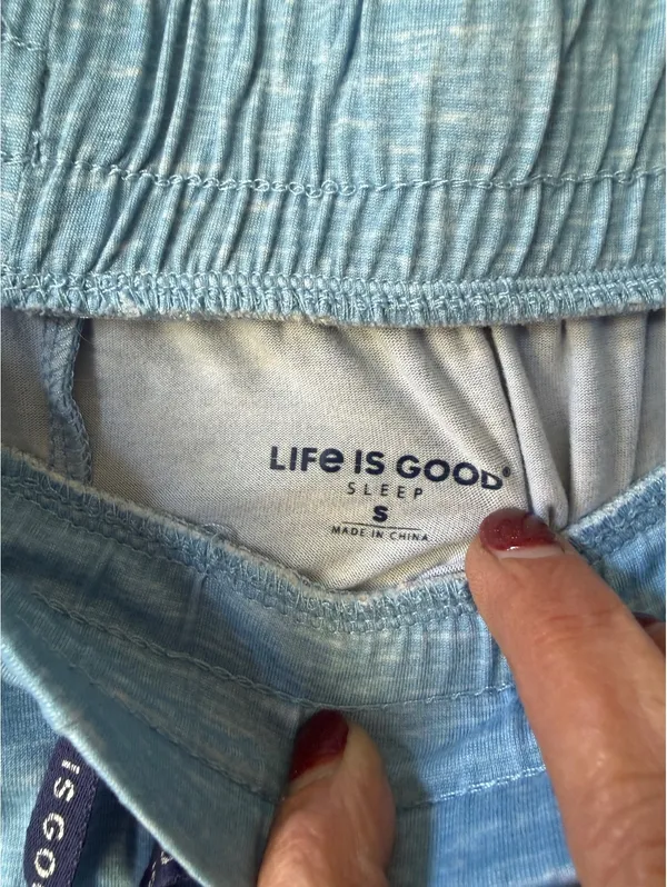 Life is Good Blue Cherry Graphic PJ’s Size Small - Image 9