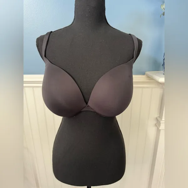 NWT Skims Ultimate Push-Up Plunge Bra ~ Onyx Black ~ 36 DD - Image 4