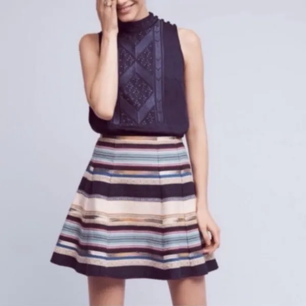 Anthropologie Hayley Skater striped skater size 6 - Image 2