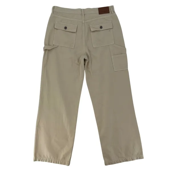 Hidden Los Angeles Cream Ivory Wide Leg Cargo Painter Pants Jeans Utility Sz 31 - Image 11