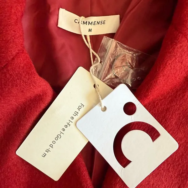 Commense Women's Oversized Blazer Coat Red Medium NWT IN PACKAGE - Image 4