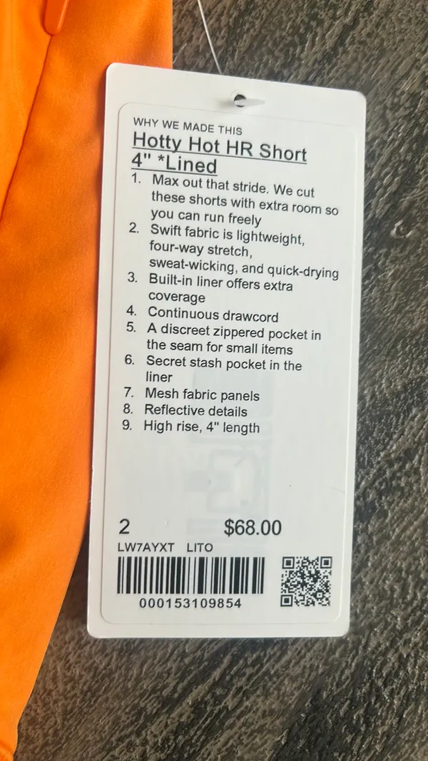 Lululemon Hotty Hot Shorts 4” - Image 3