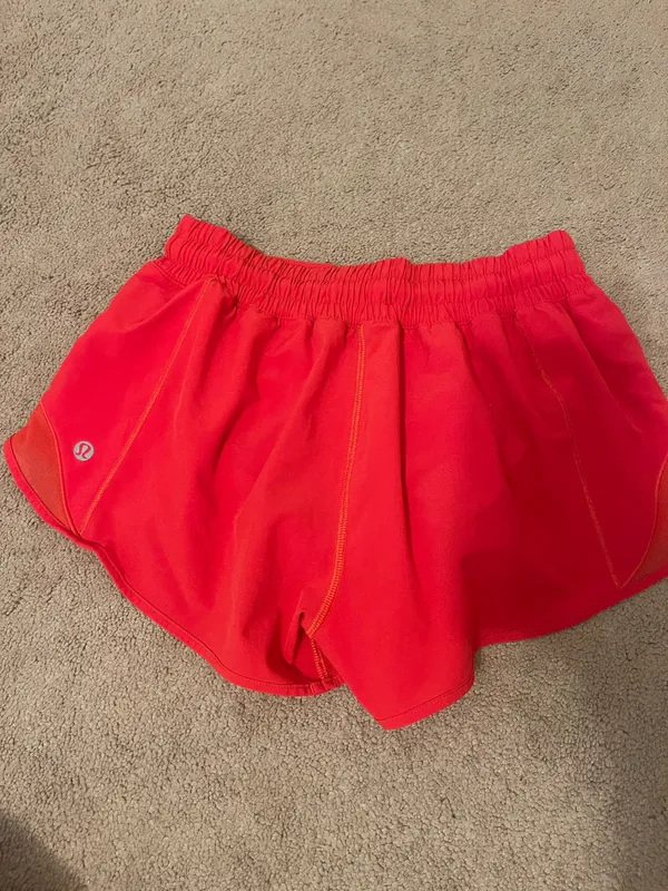 Red Lululemon Hotty Hot Shorts 2.5" - Image 3