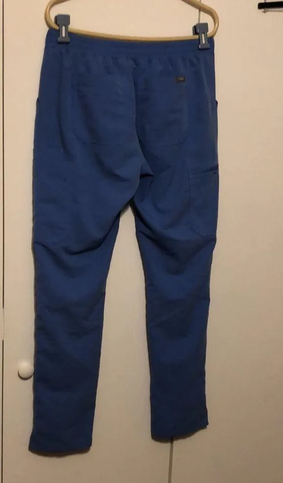 Figs Yola Skinny Scrub Pants Women’s Size Small Ceil Blue Color - Image 2